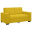 sofasæt 2 dele med hynder velour gul