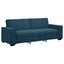 sofasæt 2 dele med hynder velour blå