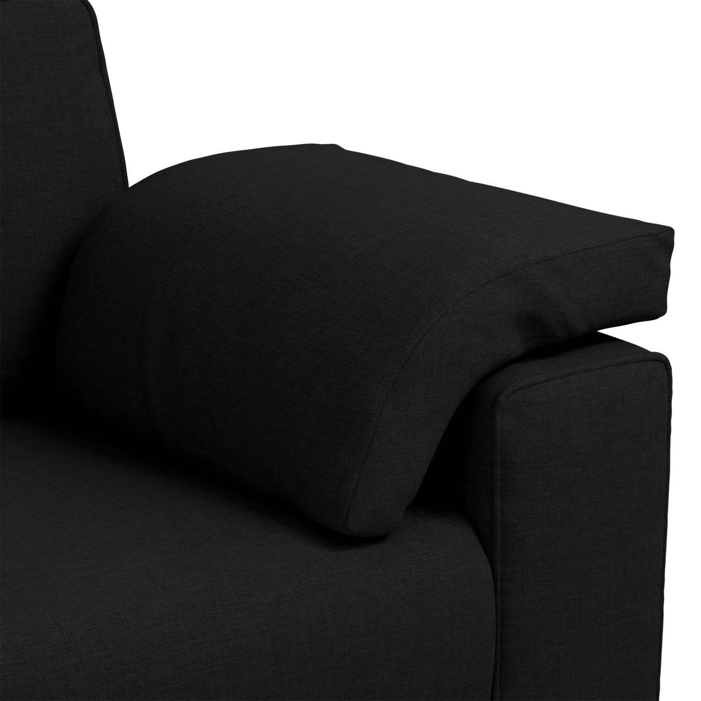 Sofa 2 stk. Sort Stof