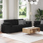 Sofa 2 stk. Sort Stof