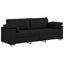 Sofa 2 stk. Sort Stof