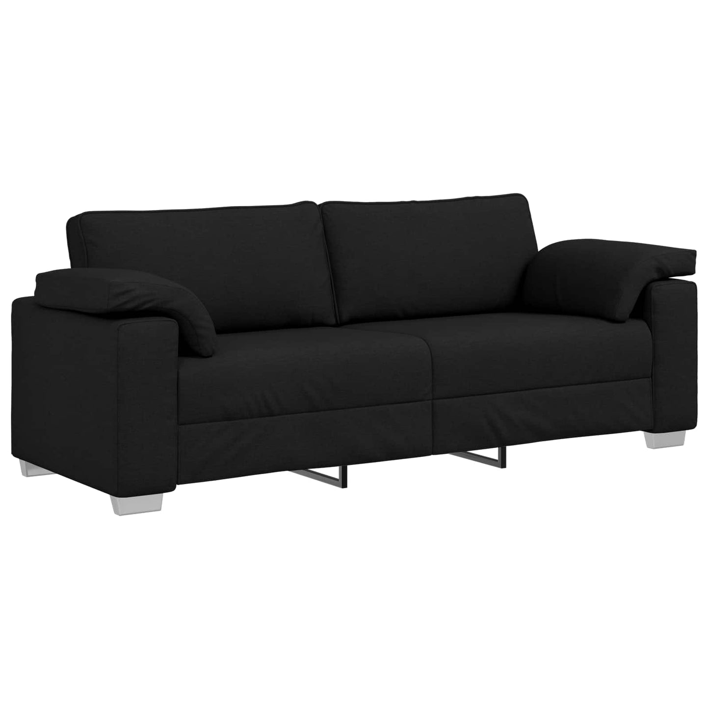 Sofa 2 stk. Sort Stof