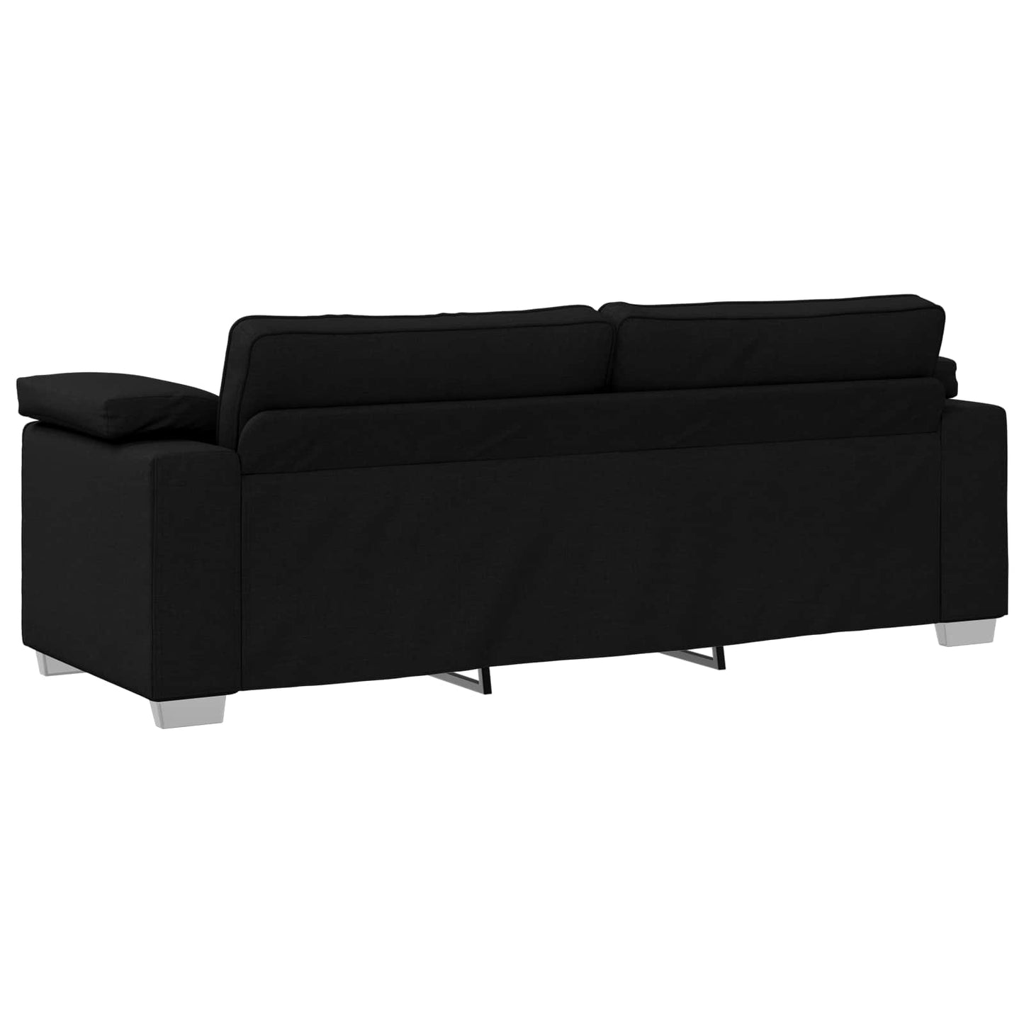 Sofa 2 stk. Sort Stof