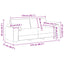 Sofa 2 stk. Sort Stof