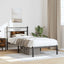 sengeramme 75x190 cm uden madras konstrueret træ røget eg