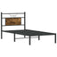 sengeramme 80x200 cm uden madras konstrueret træ røget eg