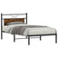 sengeramme uden madras 107x203 cm konstrueret træ røget eg