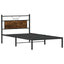 sengeramme uden madras 107x203 cm konstrueret træ røget eg