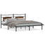 sengeramme uden madras 160x200 cm konstrueret træ røget eg