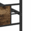 sengeramme 80x200 cm uden madras konstrueret træ røget eg