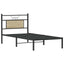 sengeramme 90x190 cm uden madras konstrueret træ sonoma-eg