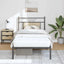 sengeramme 90x200 cm uden madras konstrueret træ sonoma-eg