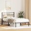 sengeramme uden madras 107x203 cm konstrueret træ sonoma-eg