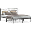 sengeramme 137x190 cm uden madras konstrueret træ sonoma-eg