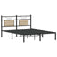 sengeramme 137x190 cm uden madras konstrueret træ sonoma-eg