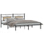sengeramme uden madras 183x203 cm konstrueret træ sonoma-eg