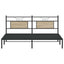 sengeramme uden madras 183x203 cm konstrueret træ sonoma-eg