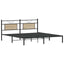 sengeramme uden madras 183x213 cm konstrueret træ sonoma-eg