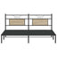 sengeramme uden madras 183x213 cm konstrueret træ sonoma-eg