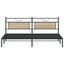 sengeramme uden madras 193x203 cm konstrueret træ sonoma-eg