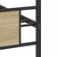sengeramme 75x190 cm uden madras konstrueret træ sonoma-eg