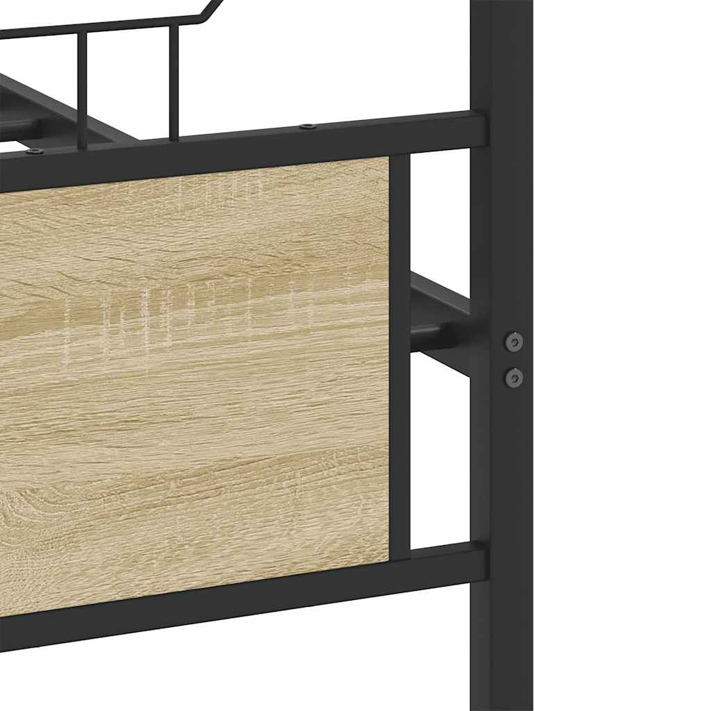 sengeramme 140x200 cm uden madras konstrueret træ sonoma-eg