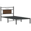 sengeramme 90x200 cm uden madras konstrueret træ brunt eg