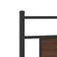 sengeramme 90x200 cm uden madras konstrueret træ brunt eg