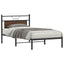 sengeramme 100x190 cm uden madras konstrueret træ brunt eg