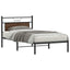 sengeramme 100x200 cm uden madras konstrueret træ brunt eg