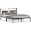 sengeramme 140x190 cm uden madras konstrueret træ brunt eg
