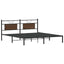 sengeramme 160x200 cm uden madras konstrueret træ brunt eg