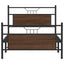 sengeramme uden madras 107x203 cm konstrueret træ brunt eg