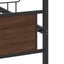 sengeramme 120x200 cm uden madras konstrueret træ brunt eg