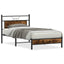 sengeramme uden madras 107x203 cm konstrueret træ røget eg