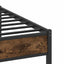 sengeramme uden madras 183x203 cm konstrueret træ røget eg