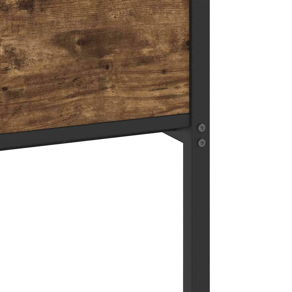 sengeramme 90x200 cm uden madras konstrueret træ røget eg