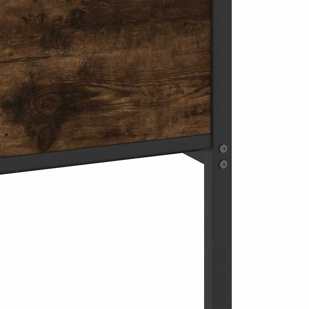 sengeramme 140x200 cm uden madras konstrueret træ røget eg