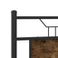 sengeramme 150x200 cm uden madras konstrueret træ røget eg