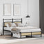 sengeramme 120x190 cm uden madras konstrueret træ sonoma-eg