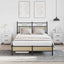 sengeramme 120x190 cm uden madras konstrueret træ sonoma-eg
