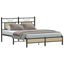 sengeramme 140x190 cm uden madras konstrueret træ sonoma-eg