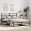 sengeramme 140x190 cm uden madras konstrueret træ sonoma-eg