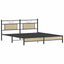 sengeramme 160x200 cm uden madras konstrueret træ sonoma-eg