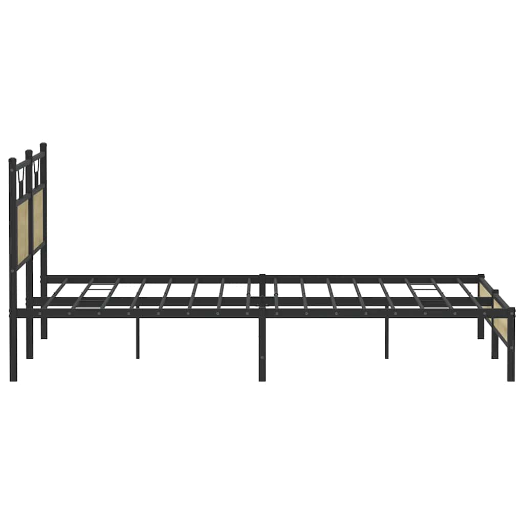 sengeramme uden madras 183x213 cm konstrueret træ sonoma-eg