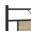 sengeramme uden madras 183x213 cm konstrueret træ sonoma-eg