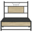 sengeramme 90x190 cm uden madras konstrueret træ sonoma-eg