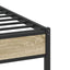 sengeramme 100x200 cm uden madras konstrueret træ sonoma-eg