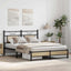 sengeramme 140x190 cm uden madras konstrueret træ sonoma-eg
