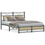 sengeramme 140x190 cm uden madras konstrueret træ sonoma-eg